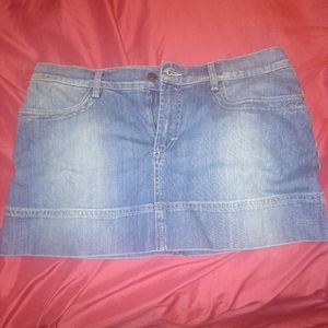 Just Cavalli denim mini skirt